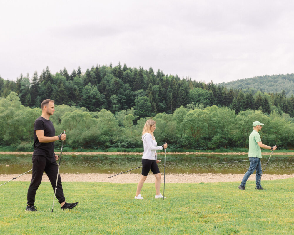 Nordic walking in the Carpathians